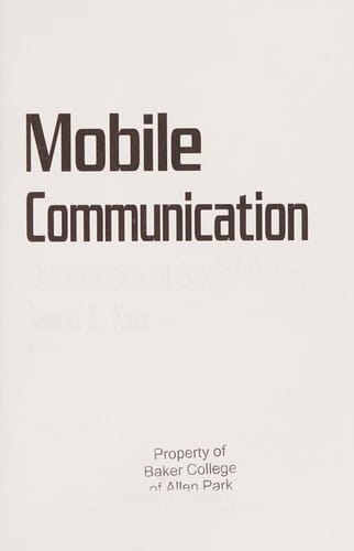 Mobile communication