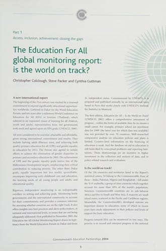Commonwealth education partnerships 2004