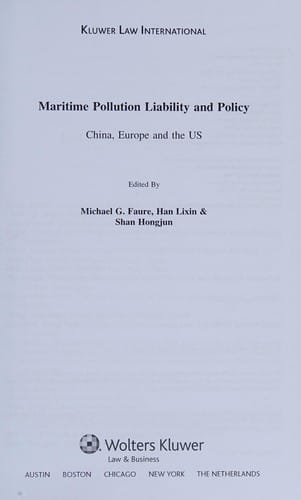 Maritime Pollution Liability and Policy