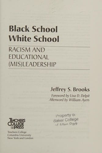 Black school, White school