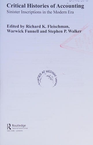 Critical histories of accounting