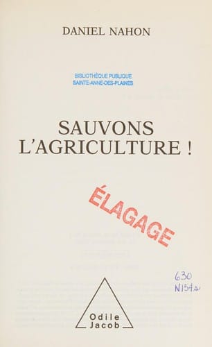 Sauvons l'agriculture