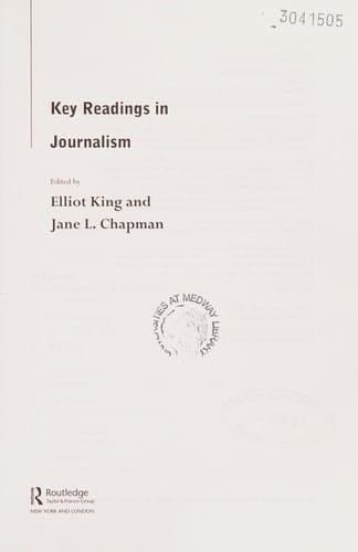 Key readings in journalism