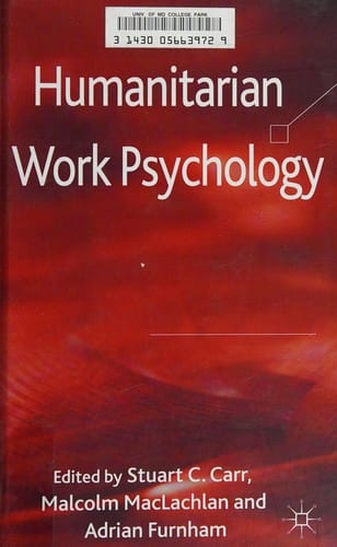 Humanitarian work psychology