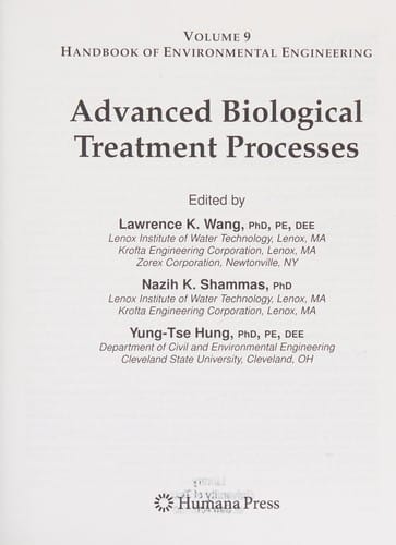 Advanced biological treatment processes