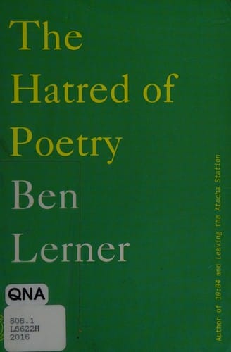 The hatred of poetry
