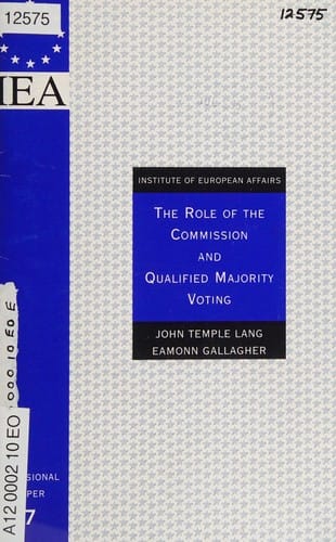 The role of the Commission and qualified majority voting