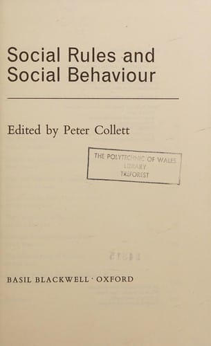 Social rules and social behaviour