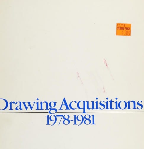 Drawing acquisitions, 1978-1981