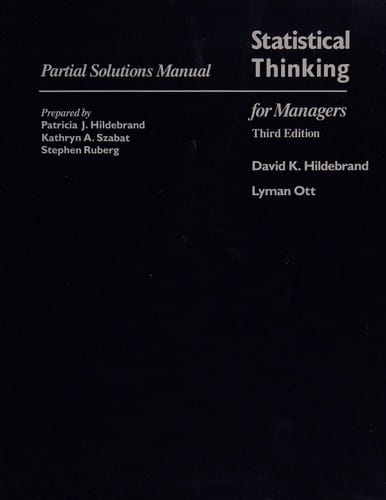 Ssm-Statistical Thinking for Managers