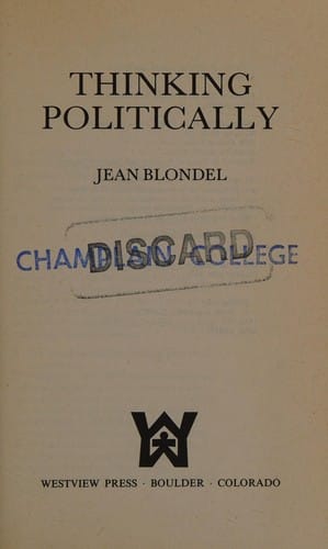 Thinking politically