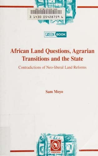 African land questions, agrarian transitions, and the state