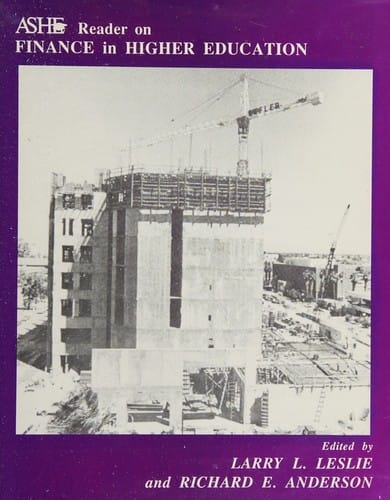 ASHE reader on finance in higher education