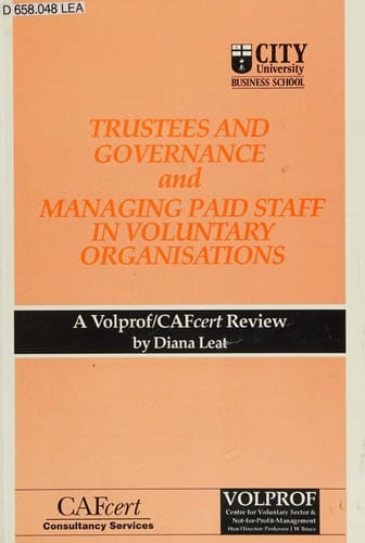 Trustees and governance and managing paid staff in voluntary organisations