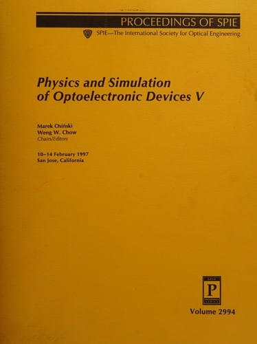 Physics and simulation of optoelectronic devices V