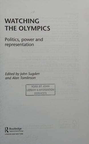 Watching the Olympics