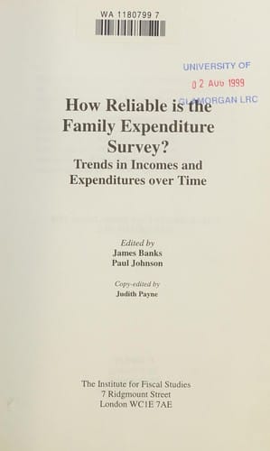 How reliable is the family expenditure survey?