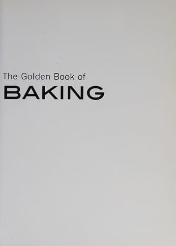 The golden book of baking