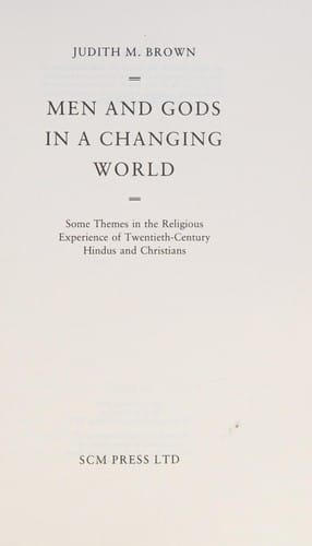 Men and gods in a changing world