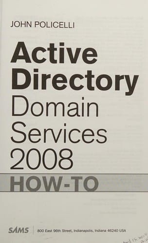 Active directory domain services 2008 how-to