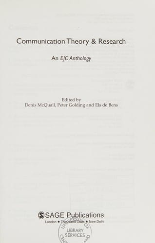 Communication theory & research