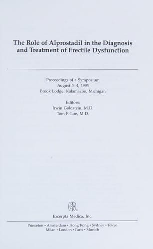 The role of alprostadil in the diagnosis amd treatment of erectile dysfunction
