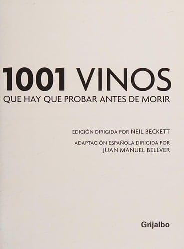 1001 vinos que hay que probar antes de morir