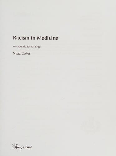 Racism in medicine