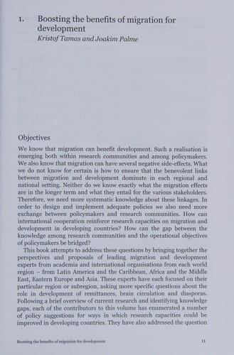 How migration can benefit development