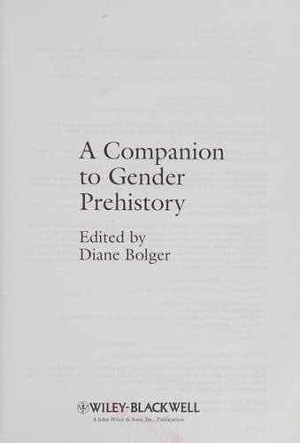 A companion to gender prehistory