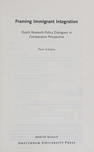 Framing immigrant integration