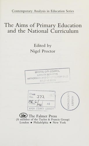 The Aims of primary education and the national curriculum