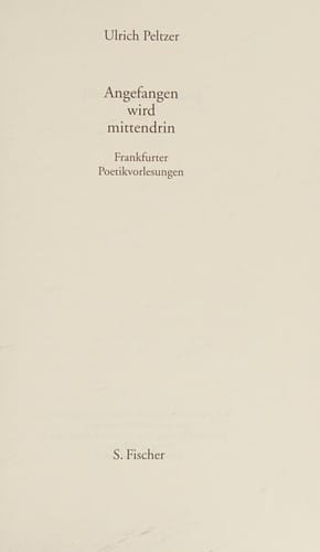 Angefangen wird mittendrin