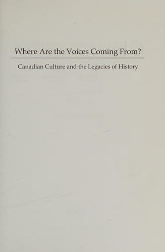 Where are the voices coming from?