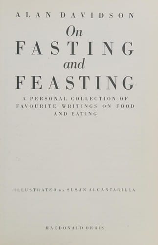On fasting and feasting