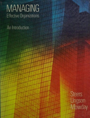 Managing effective organizations