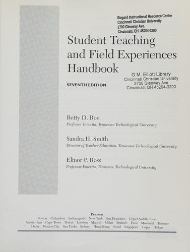 Student teaching and field experiences handbook