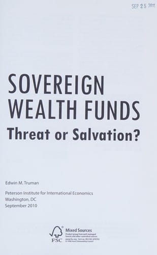 Sovereign wealth funds