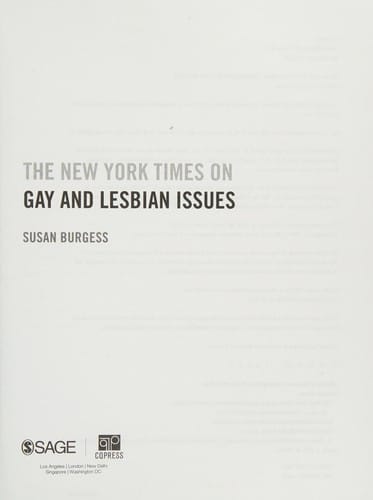 The New York times on gay and lesbian issues
