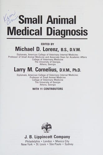 Small animal medical diagnosis