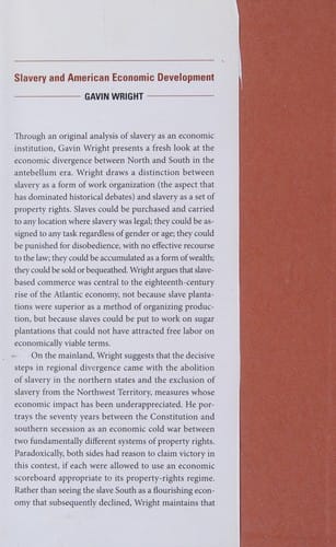 Slavery and American economic development