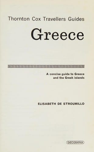 Thornton Cox Travellers Guides