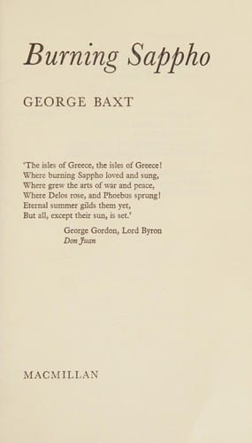 Burning Sappho