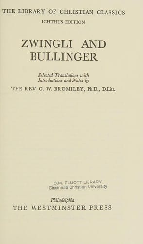 Zwingli and Bullinger