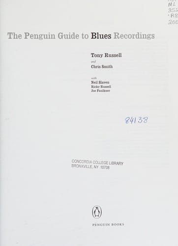 PENGUIN GUIDE TO BLUES RECORDINGS