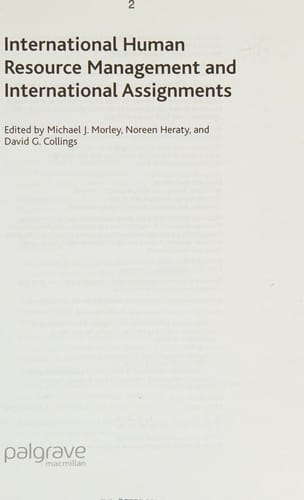 International human resource management and international assignments