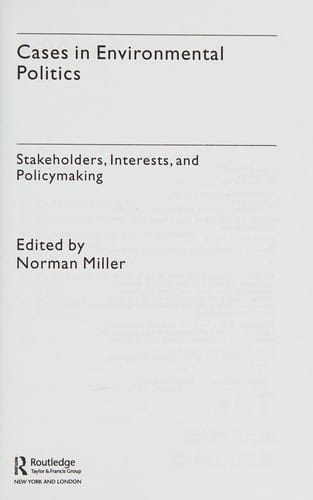 Cases in Enviromental Politics