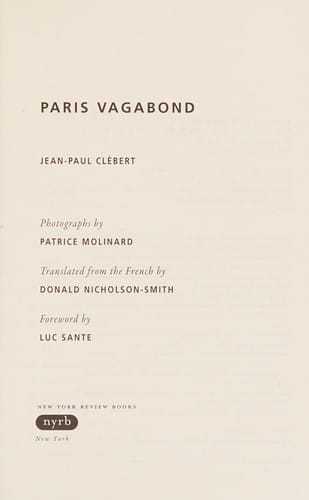 Paris vagabond