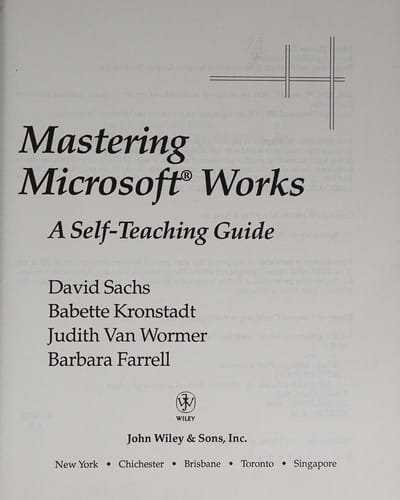 Mastering Microsoft Works