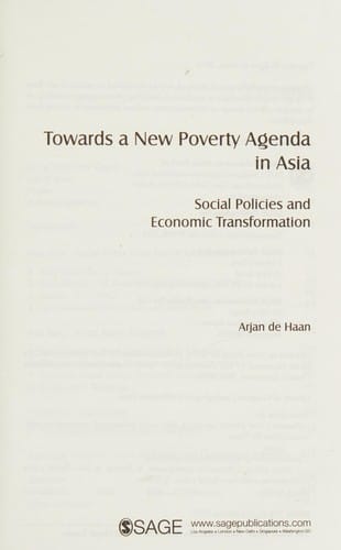 Towards a new poverty agenda in Asia